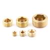 1/8" 1/4" 3/8" 1/2" Npt Brass Internal Hex Thread Socket Pipe Plug