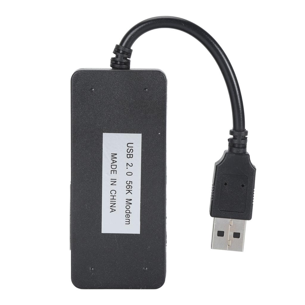 USB 56K External Dial Up Fax Data Modem Dual RJ11 Ports Support Caller ID Computer Laptop Fax Modem