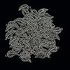 100pcs Vintage Silver Filigree Leaf Alloy Charms DIY Jewelry Making