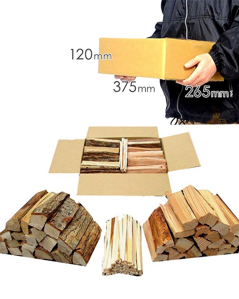 No36 Solo Camping Hardwood Firewood and Softwood Firewood 2-piece Set (includes Kindling) Length Approx. 17cm Home Delivery 80 Size Compact Size