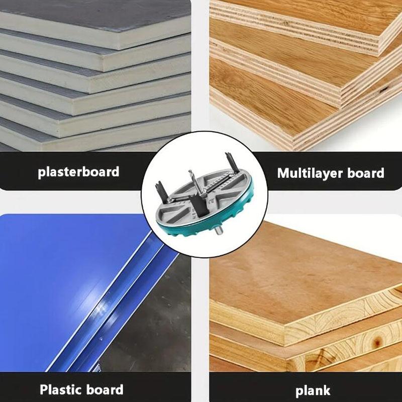 Регулируемый многофункциональный универсальный открыватель отверстий Диаметр отверстия для деревообработки Регулируемый открыватель Диаметр кольцевой пилы 45 мм-130 мм