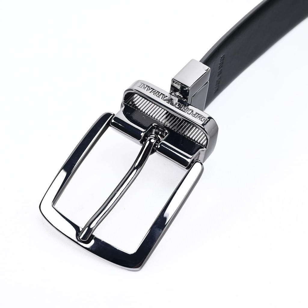 Ремень Emporio Armani, ширина 3,5 см, совместим с системой Stringa, двусторонний, мужской, коричневый, Y4S576 Y748I 88213, кожа [Б/У]