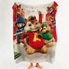 Movie Alvin And The Chipmunks Throw Flannel Throw Blanket Suitable for Sofa Living Room Bedroom