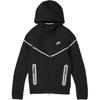 Sportswear Tech Fleece Full Zip Windrunner Hoodie Black/Bemis Silver Men Streetwear FZ0754-010