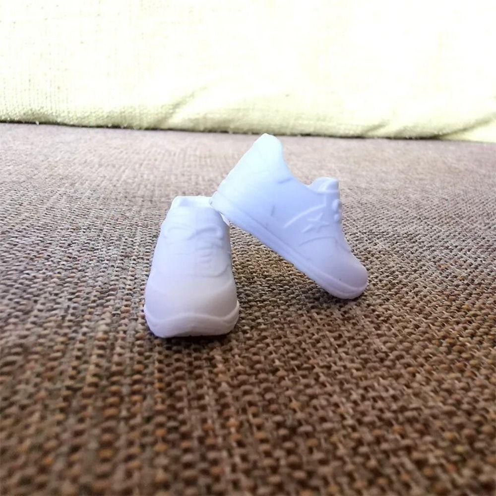 Однотонная кукольная обувь 1/6, повседневная обувь для куклы из ПВХ с круглым носком, 2 см, подходит для длины стопы 2 см