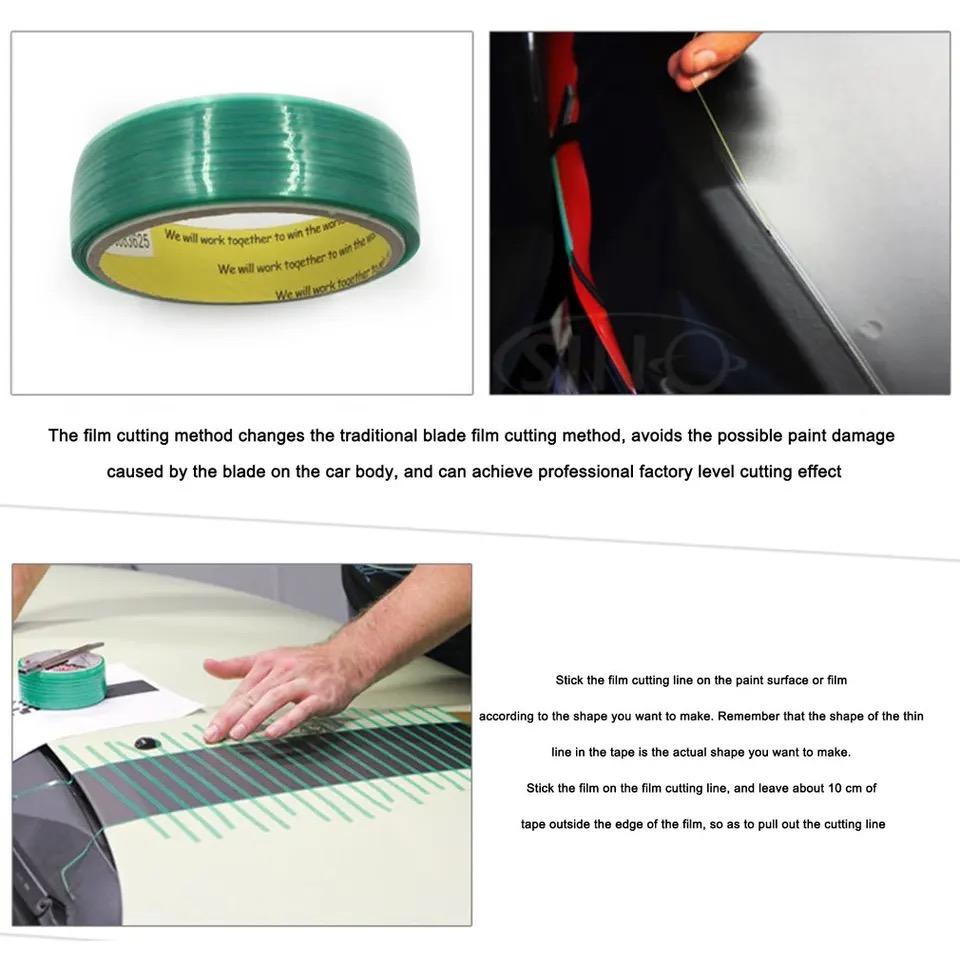 5/10/50 м лента для резки виниловой пленки со скребком, автоматическая наклейка, краевая лента, дизайнерская линия, автоматический формовочный инструмент для пленочной ленты