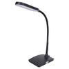 Светодиодная настольная лампа для домашнего салона, офиса, салона красоты, тату, микроблейдинга, гибкая, регулируемая, диммируемая настольная лампа (черный)