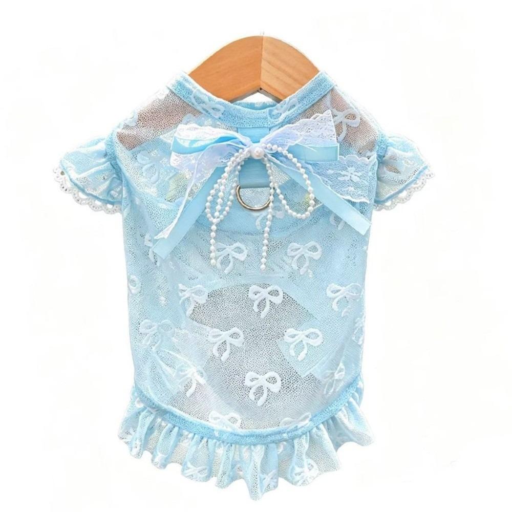 Hollow Out Anti Mosquito Bite Dog Vest UV Protection Anti Shedding Pet Clothing Outdoor