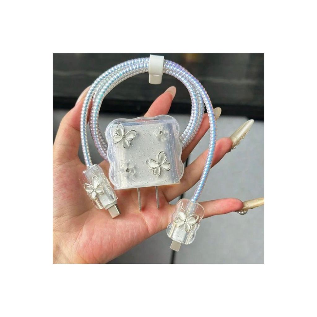 Чехол для зарядного устройства, совместимый с Iphone 18 Вт/20 Вт, защита зарядного кабеля, набор из 4 защитных чехлов для зарядки