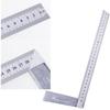 30cm Stainless Steel Right Angle Measuring Rule Tool Square Ruler 0-12 Inches Straight 90 Degree Angle Ruler Carpentry Measuring