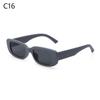 Travel Small Rectangle Square Frame Eyewear Eyeglasses Women Sunglasses Sun Glasses