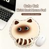 Non-Slip Silicone Mouse Pad Cartoon Ergonomic Desk Mat Cat Wrist Rest Mouse Pad  Office Gaming