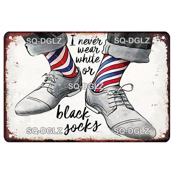 Vintage Metal Barber Sign Retro Wall Decor Tin Plaque for Man Cave Home Bar Garage