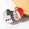 Christmas Snowman Santa Claus Christmas Tree Grab Clip Hair Claw Colourful Hat Small Shark Clip Hair Clip Gift Hair Accessories