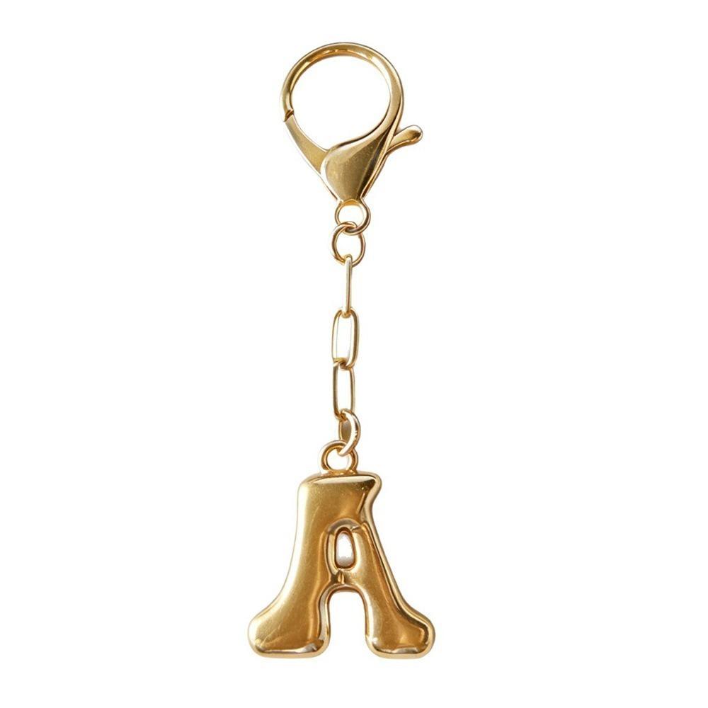 Metal Capital Letter Key Chains Bubble Letter Initial Letter Key Chains Alphabet Key Chains Women