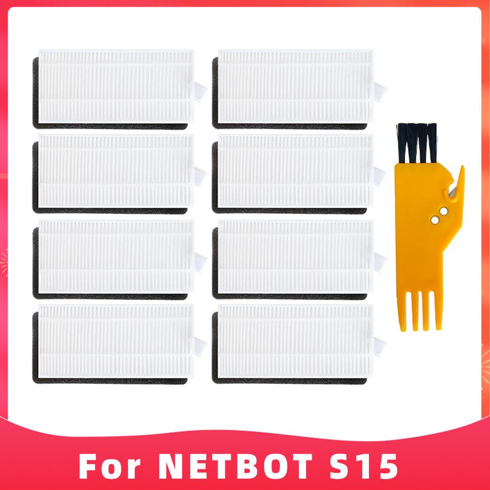 Подходит для пылесоса Neatsvor X500 / X520 / X600 Pro / Tesvor X500 / T8 / S6 / Ikhos Create NetBot S15 Запасные части: щетка, фильтр, салфетка для мытья полов