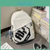 Capacity Simple Big Backpack With Letter Decoration And Stripe Design Daily For