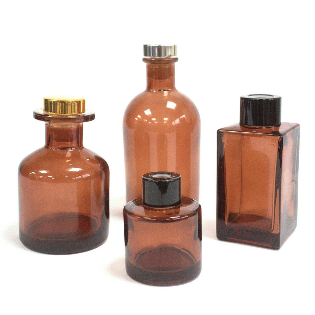 100 ml Square Long Reed Diffuser Bottlle – Amber
