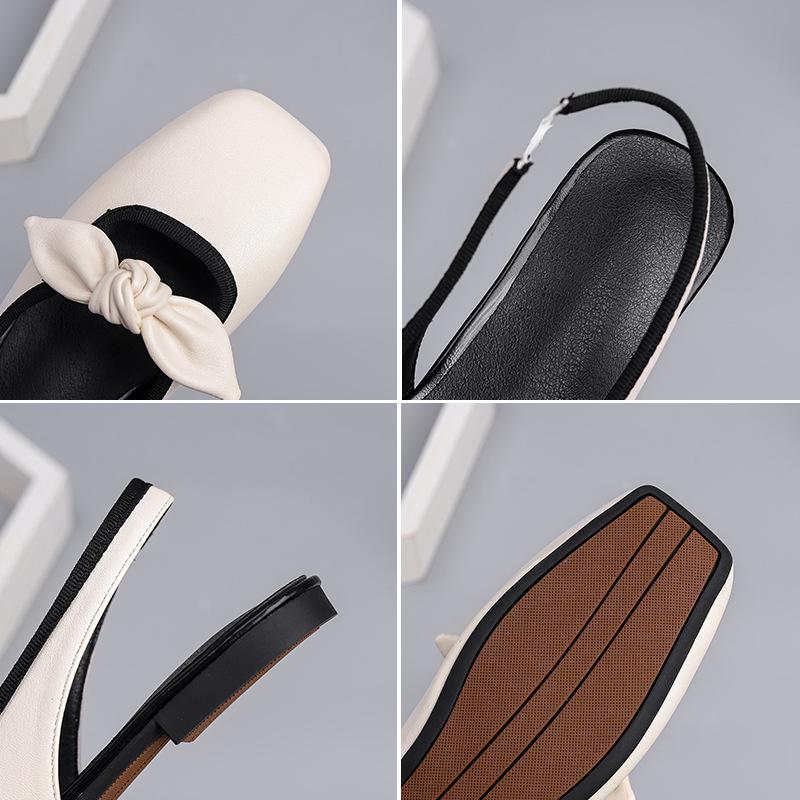 Модные балетки с принтом в горошек для женщин, элегантные туфли Мэри Джейн с эластичной резинкой и квадратным носком, женские лоферы с неглубоким вырезом для весны и осени