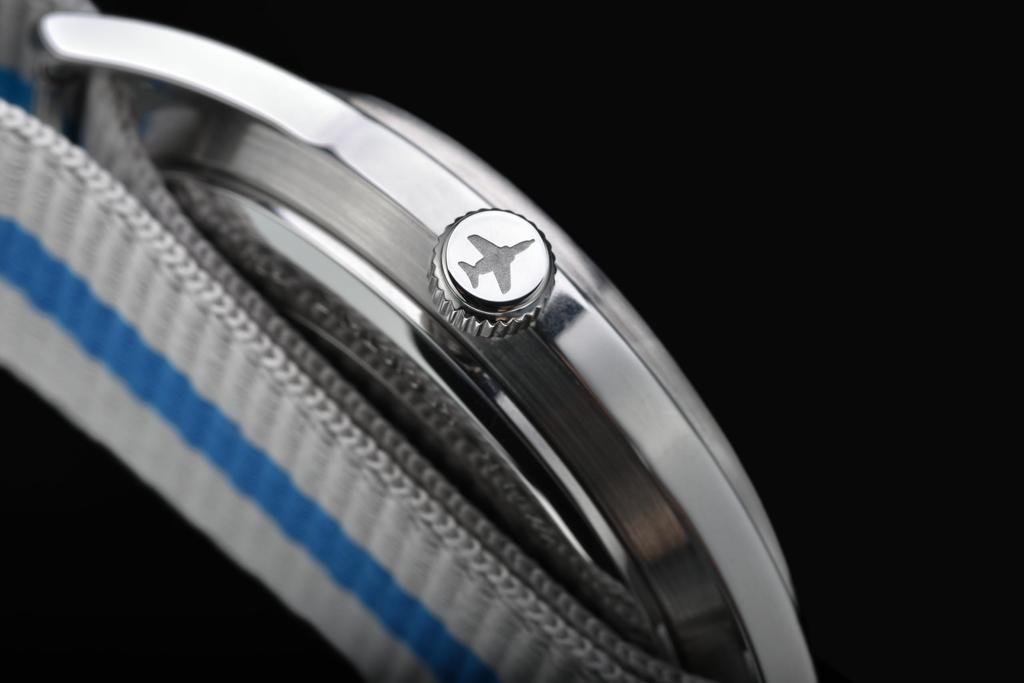 Часы Blue Impulse Standard Air Force Date White [KENTEX] Самооборона S806L-01