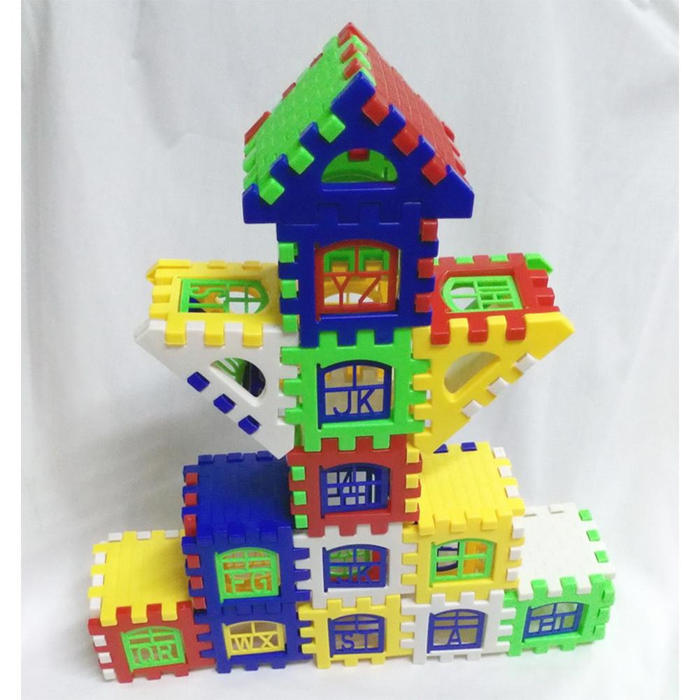 Puzzle Education Children Building Blocks Toy Smart Plastic House Building Blocks Toy