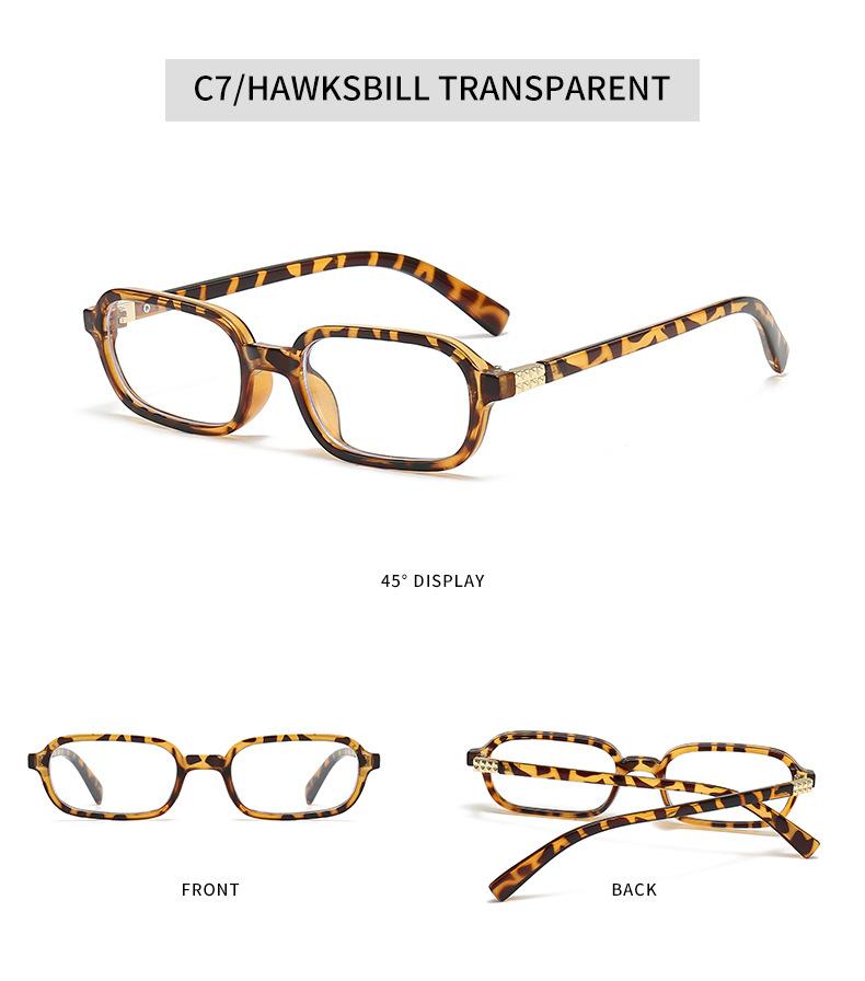 New Vintage Sunglasses Men Women Trendy Eyewear High Quality Rectangle Sun Glasses UV400 Shades Eyepiece Small Square Glasses