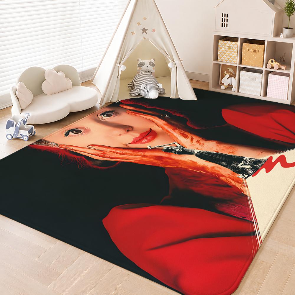 Pearl 2022 Horror Film Floor Mat Floor Mat Soft Flannel Non-Slip Door Rug for Living Room