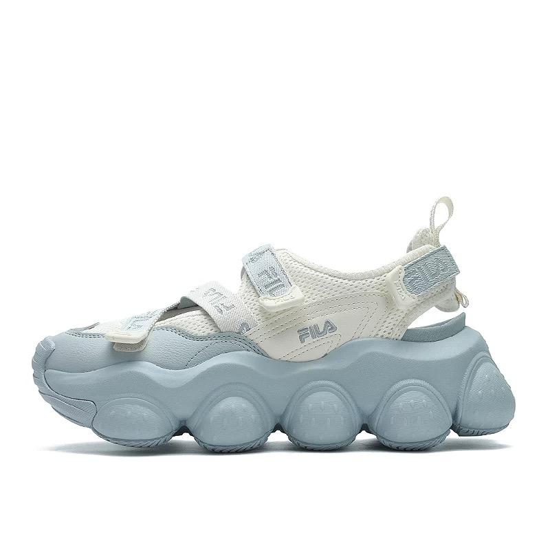 Fila Fragola Клубничные туфли Удобные Универсальные Нескользящие Прочные Пляжные сандалии Женские сандалии Синие Белые F12W421402FGP