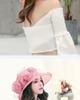 Hat Vintage Womens Sun Organza With Mesh Flower Details