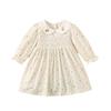 Baby Girls Skirt Long Sleeve Baby Clothes Girls Clothes Cute Floral Pattern Number White [Z-ONE] One-Piece Spring/Autumn (JP, Size, 80, Apricot)
