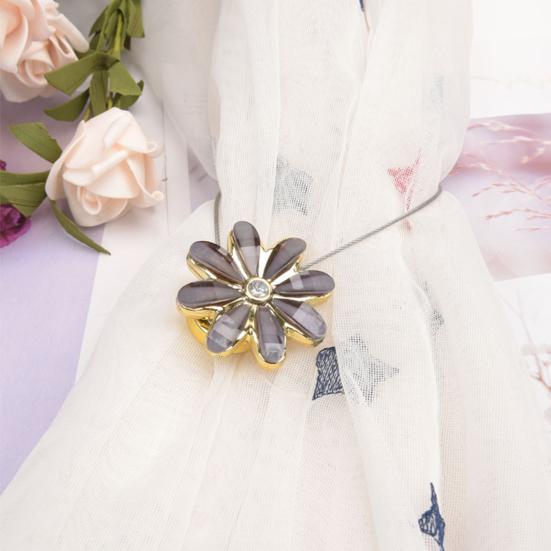 Curtain Buckle Stylish Magnet Adsorption Metal Decorative Curtain Tieback for Home