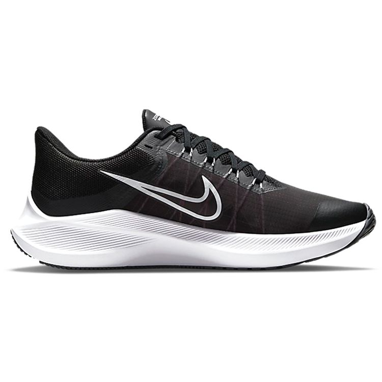 Nike Winflo 8 Черно-белые мужские кроссовки темно-дымчато-серые CW3419-006