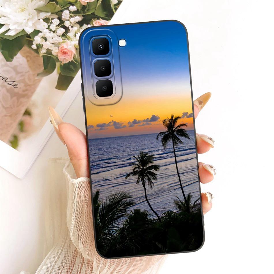 For Infinix Hot 70 X6895 2026 Fashion Dusk Beach Painting Phone Case For Infinix Hot70 Soft Silicone Covers Bumpers