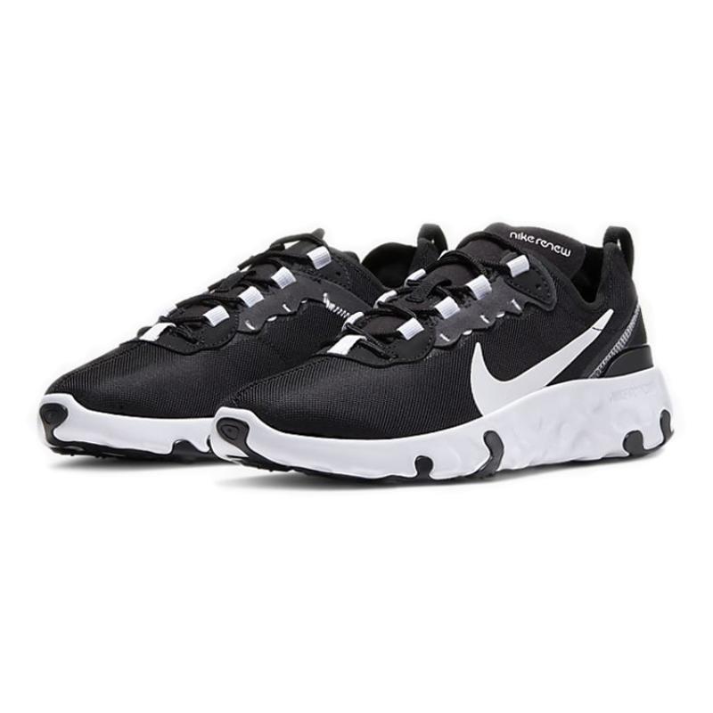 Nike React Element 55 Black White GS Sneakers CK4081-001
