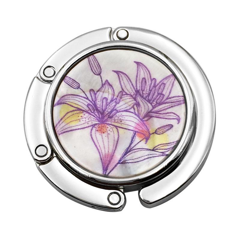 Креативный круглый складной крючок для сумки-ракушки - Плоский зажим-подвеска для края стола, аксессуары для сумки