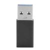Переходник-конвертер TypeC гнездо на USB3.0 штекер USB быстрая зарядка компьютерные аксессуары(черный )