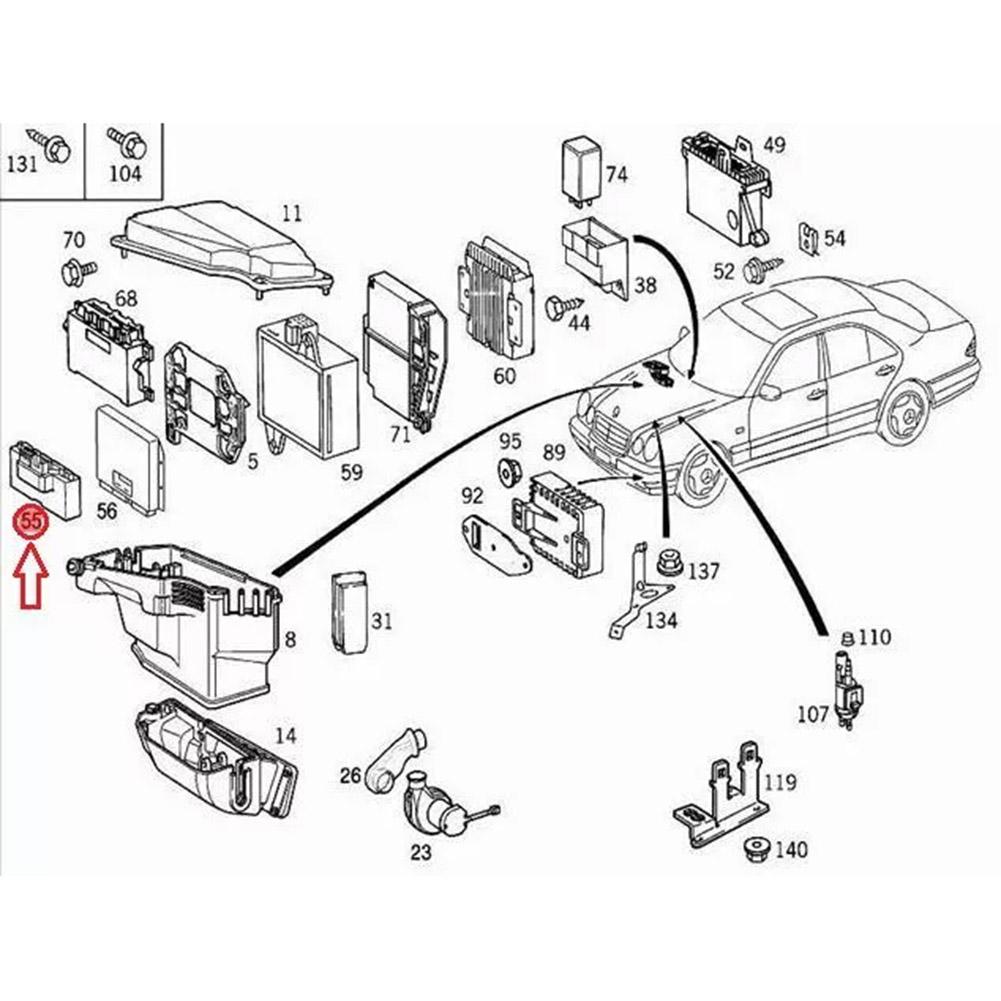 Легко устанавливаемый предохранитель с плавкой вставкой 9M5Q8A586BA&9670253780 ABS автозапчасти черного цвета для замены установки