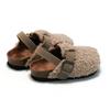 2026 Autumn and Winter New Cork Sandals and Slippers Wear Suede Warm Sandals for Boys and Girls.
