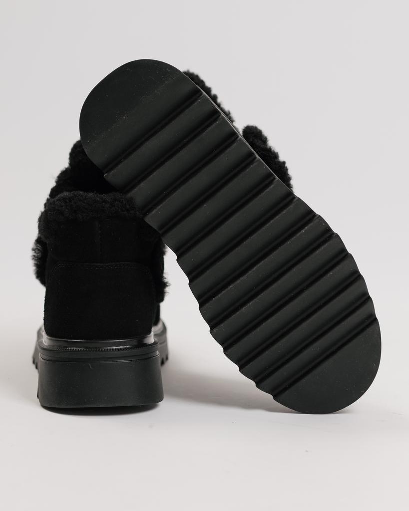 Winter Boots with Velcro Lola Andy 82092 36 Black Suede Wool