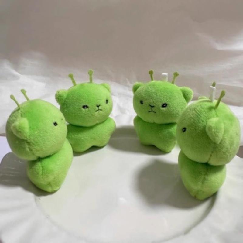 Мягкая игрушка-кот-инопланетянин, мультяшный брелок-игрушка, креативный аксессуар для рюкзака в стиле «уродливый-милый», подвеска, подарок для вечеринки.