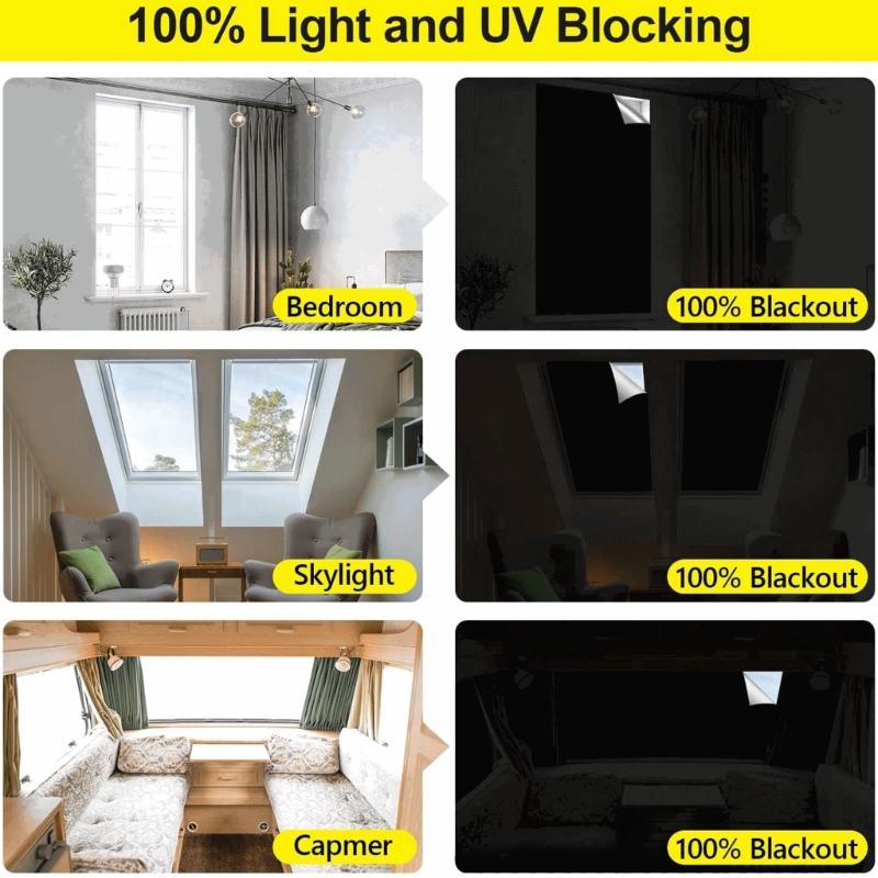 Durable Adhesive Light Reducing Curtain highlighting Silver Coating Repels Heat Works With Multiple Window Sizes 145x300cm