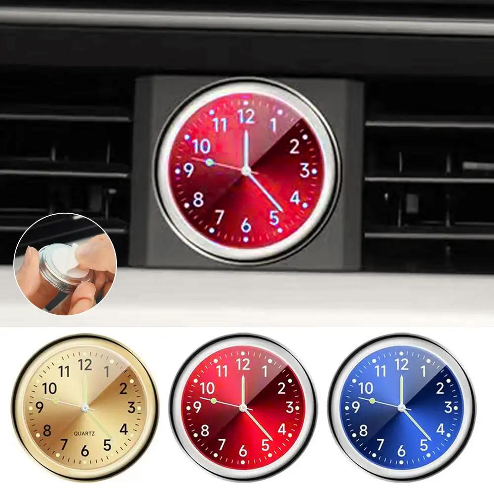 Светящиеся кварцевые часы для салона автомобиля, автоматический термометр, гигрометр для украшения автомобилей, электронные часы, аксессуары