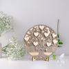 Wooden Family Tree Rustic Family Love Tabletop Sign Layered Heart Tree Ornament