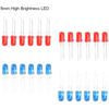 NE555 CD4017 IC LED Electronic Lights Kits Red Blue Dual-Color DIY Kit Strobe Electronic Suit Flashing Lights Components DIY
