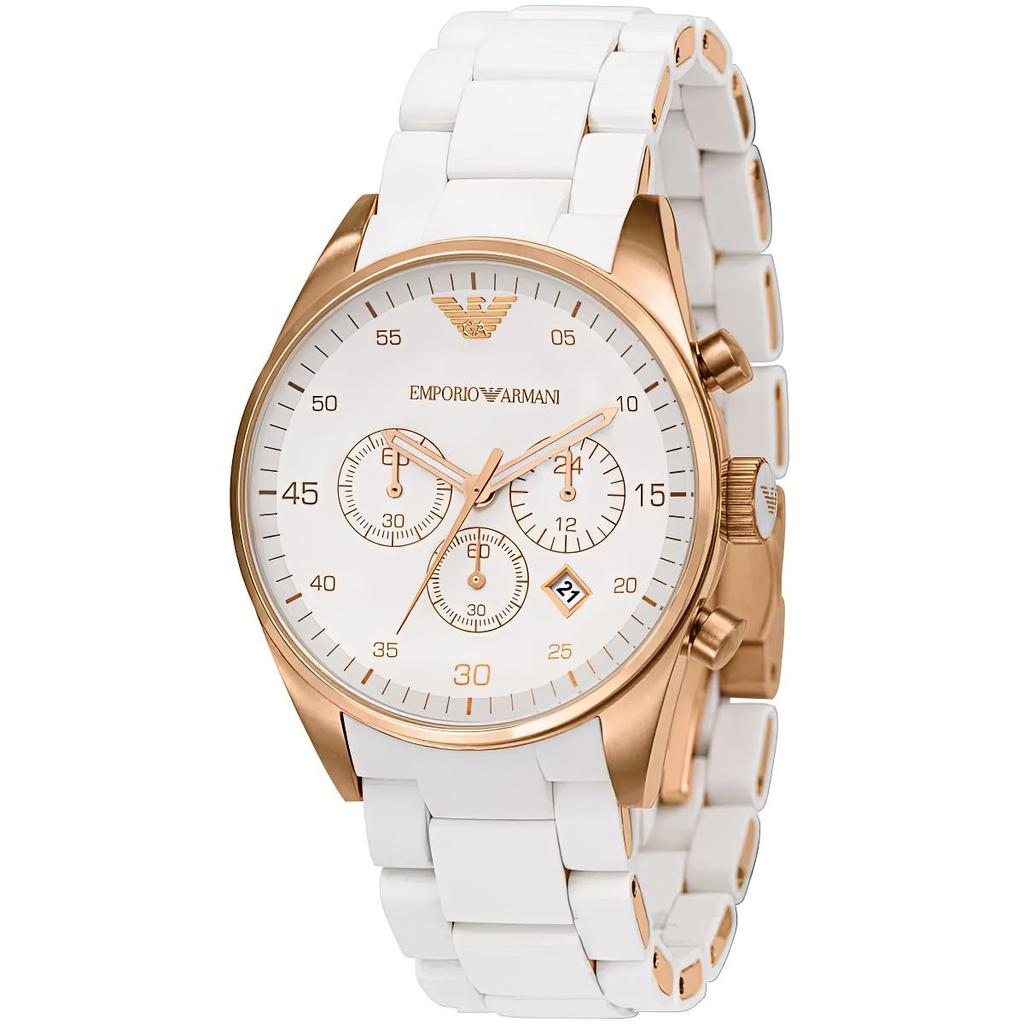 Emporio Armani AR5920 Белые спортивные женские часы
