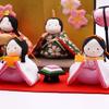 Набор декораций для складывающегося экрана Ryukodo Poteri Hina (Рюкодо) 5-местный (вишня в цвету) 1-886