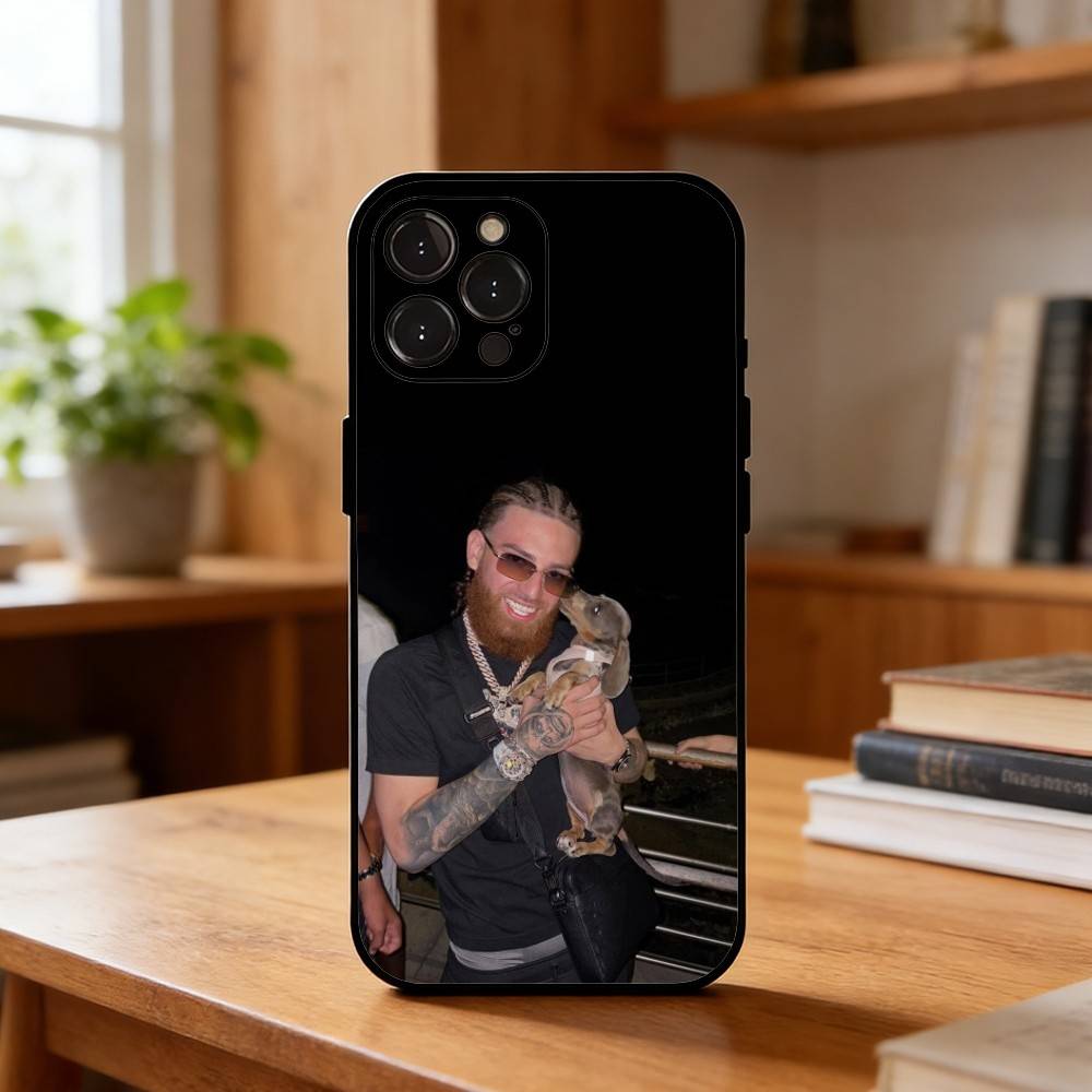 Rapper H-Hades 66 Phone Case For iPhone17 16 15 14 13 12 11 Pro Max Plus,5G Soft Black Case