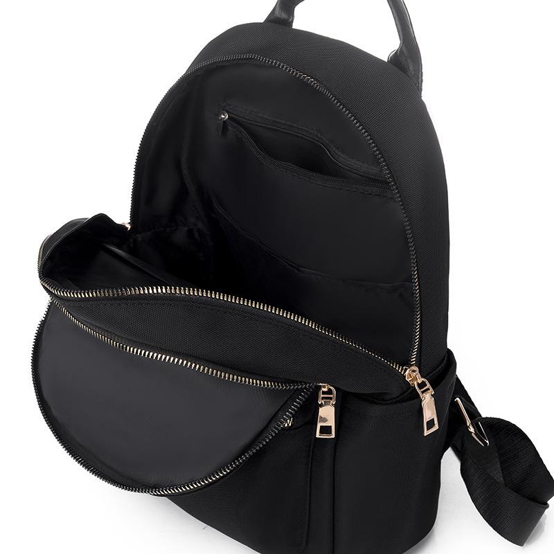 Рюкзак большой емкости для женщин, модный простой корейский вариант нейлонового школьного рюкзака для учащихся средней школы, повседневный женский рюкзак из ткани Оксфорд