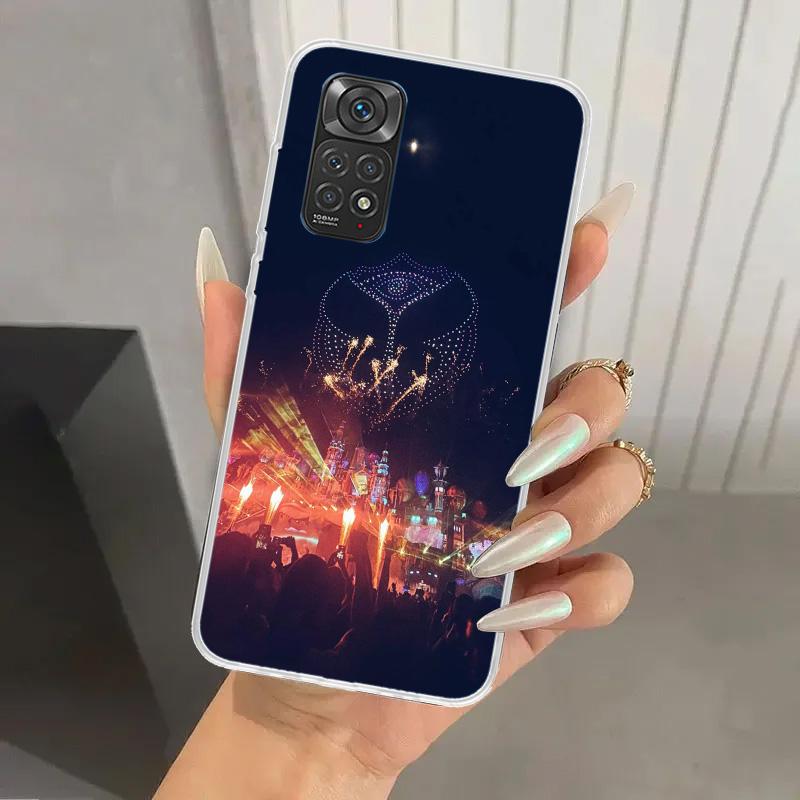 Чехол для телефона Music Festival Tomorrowlands для Xiaomi Redmi Note 15 14 14S 13 12S 12 Pro 11S 11 Plus 11T 11E 10S Мягкий Funda Принт S