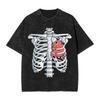 Vintage Washed T-Shirt Yoru Chainsaw Man Japanese Manga Cotton T Shirts  Leisure Tshirt For Men Summer Y2k Fun Casual Top Tees